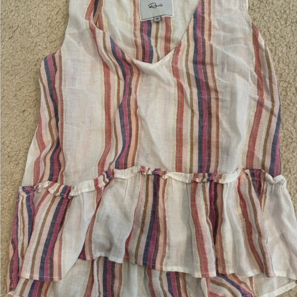 Rails Multicolor Striped Tank Top